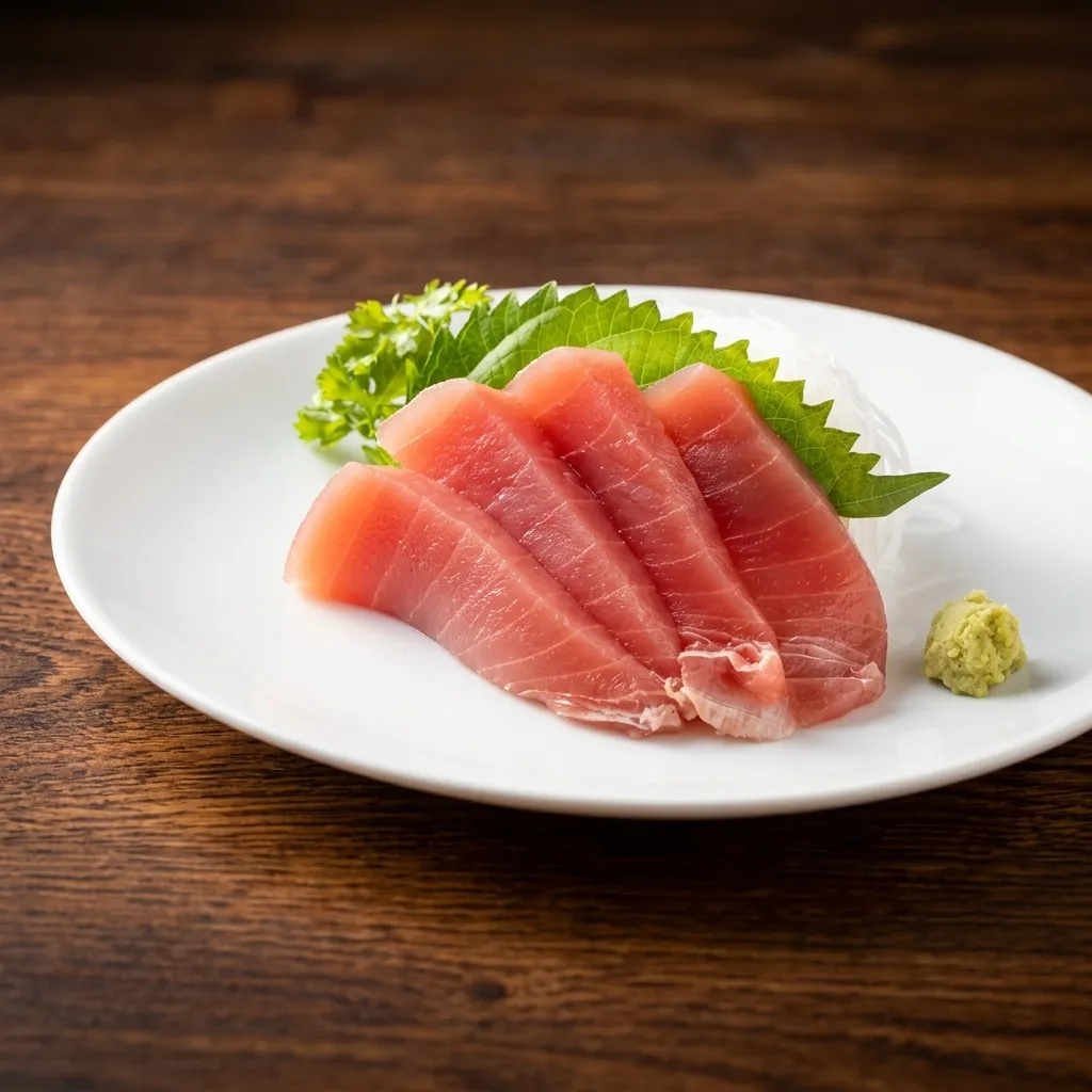 Fresh tuna sashimi plated at Watta Sushi, a Japanese restaurant in Winnipeg